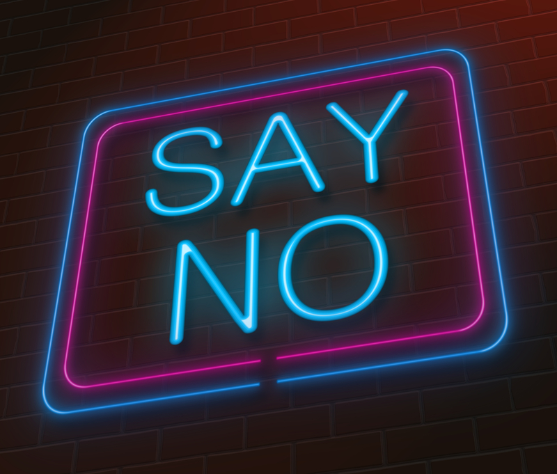 Saying Yes to Saying No